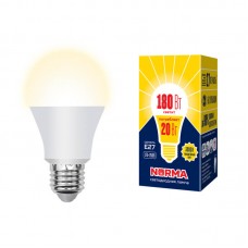 Лампа светодиодная E27 20W 3000K матовая LED-A65-20W/WW/E27/FR/NR UL-00004030