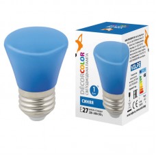 Лампа светодиодная Volpe E27 1W синяя LED-D45-1W/BLUE/E27/FR/С BELL UL-00005639