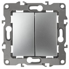 Переключатель двухклавишный ЭРА 12 10AX 250V 12-1106-03 Б0014665