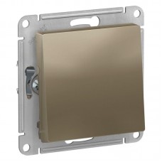 Переключатель одноклавишный Schneider Electric AtlasDesign 10A 250V шампань ATN000561