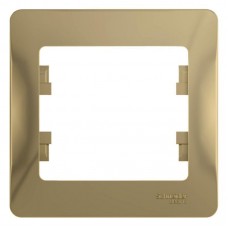 Рамка 1-постовая Schneider Electric Glossa титан GSL000401