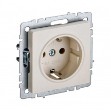 Розетка 2P+PE IEK Brite бежевая BR-R11-16-K10