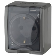 Розетка ЭРА Эксперт 2P E IP54 со шторками 16A 250V 11-2402-03 Б0020715