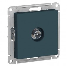 Розетка телевизионная TV Schneider Electric AtlasDesign изумруд ATN000893