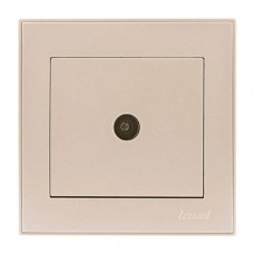 Розетка ТВ оконечная Lezard Rain кремовая 703-0303-130