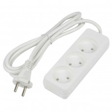 Удлинитель Uniel Ultra 3гн х 1,5м б/з S-CU3-1,5 White UL-00009979