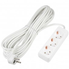 Удлинитель Uniel Ultra 3гн х 10м с/з S-GCU3-10 White UL-00010004