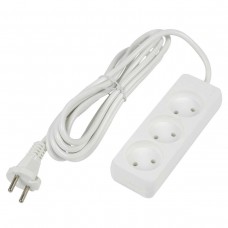 Удлинитель Uniel Ultra 3гн х 3м б/з S-CU3-3 White UL-00009982