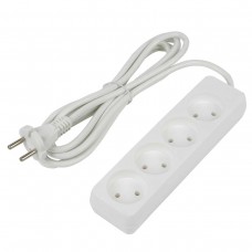 Удлинитель Uniel Ultra 4гн х 3м б/з S-CU4-3 White UL-00009988