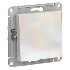 Выключатель одноклавишный Schneider Electric AtlasDesign 10A 250V жемчужный ATN000411