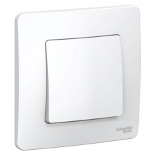 Выключатель одноклавишный Schneider Electric Blanca 10A 250V белый BLNVS010101
