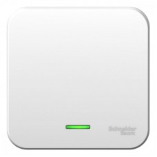 Выключатель одноклавишный Schneider Electric Blanca 10A 250V с подсветкой белый BLNVA101111