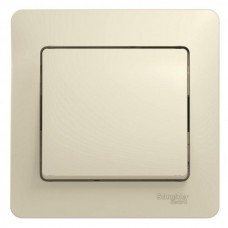 Выключатель одноклавишный Schneider Electric Glossa 10A 250V бежевый GSL000212